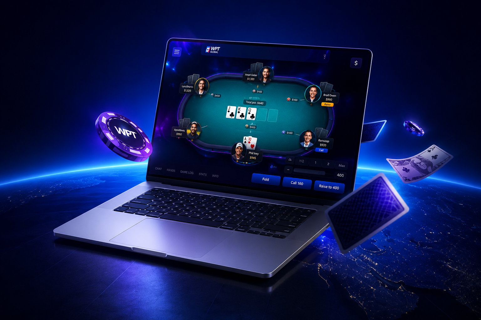 WPT Global 登录界面